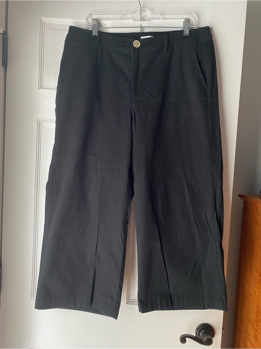J.Jill Black Wide-Leg Pants, women’s size 16